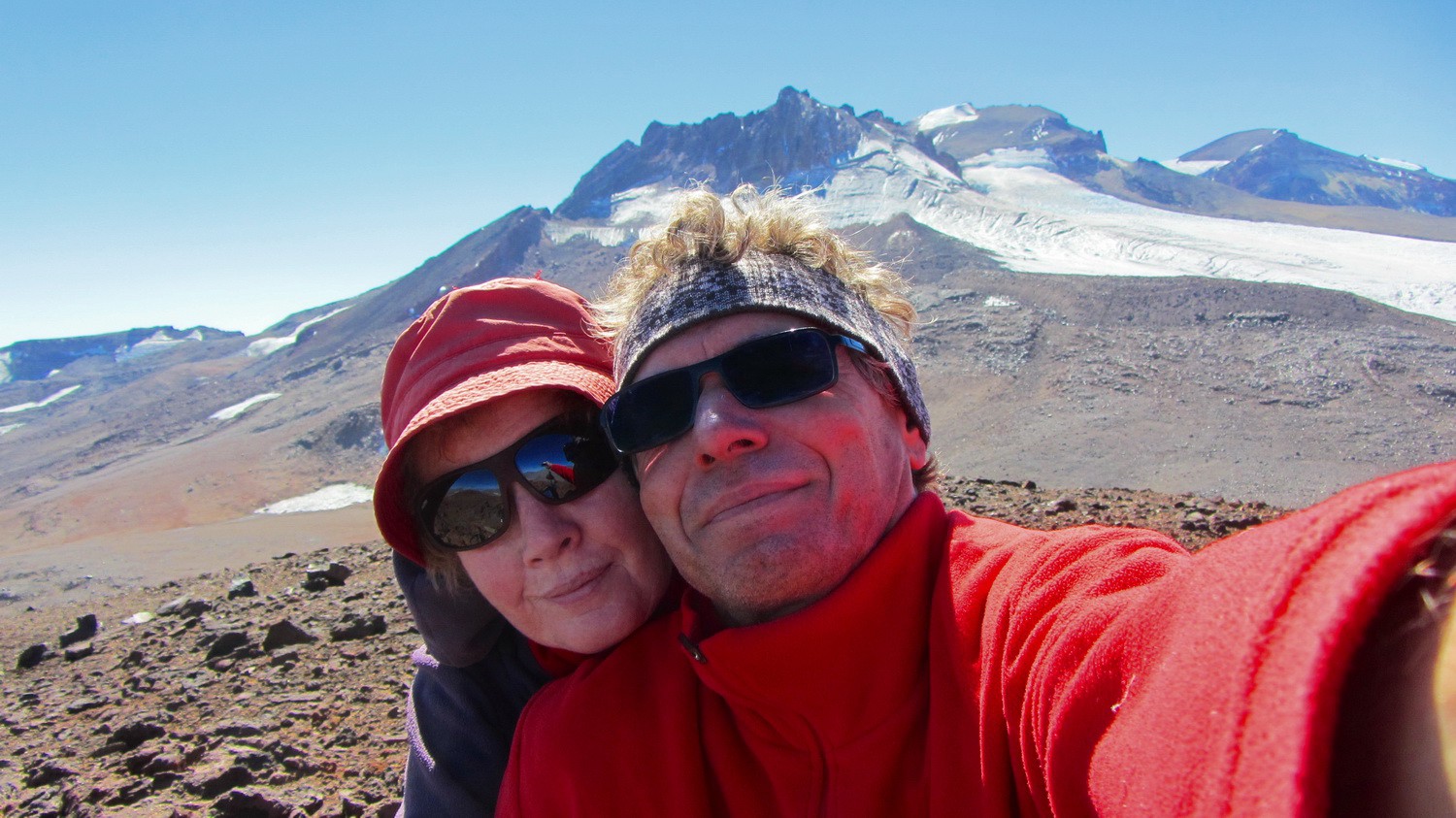 On the summit of Volcan Tinguiririca Chico